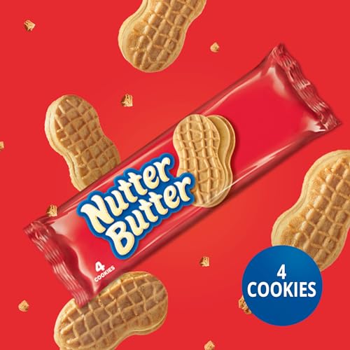 Image of NUTTER BUTTER Peanut Butter Sandwich Cookies, 10 Snack Packs