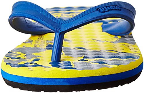 Image of BAHAMAS Men's BH0028G Yellow N. Blue Flip Flops 9 (BH0028GYLNB0009)