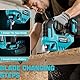LIVOWALNY Akku Stichsäge kompatibel mit Makita 18V Akku, Pendelhub-Stichsäge mit 6 Sägeblättern, 45° Gehrungsschnitte, variable Geschwindigkeit – für Holz, Metall & Kunststoff (ohne Akku)