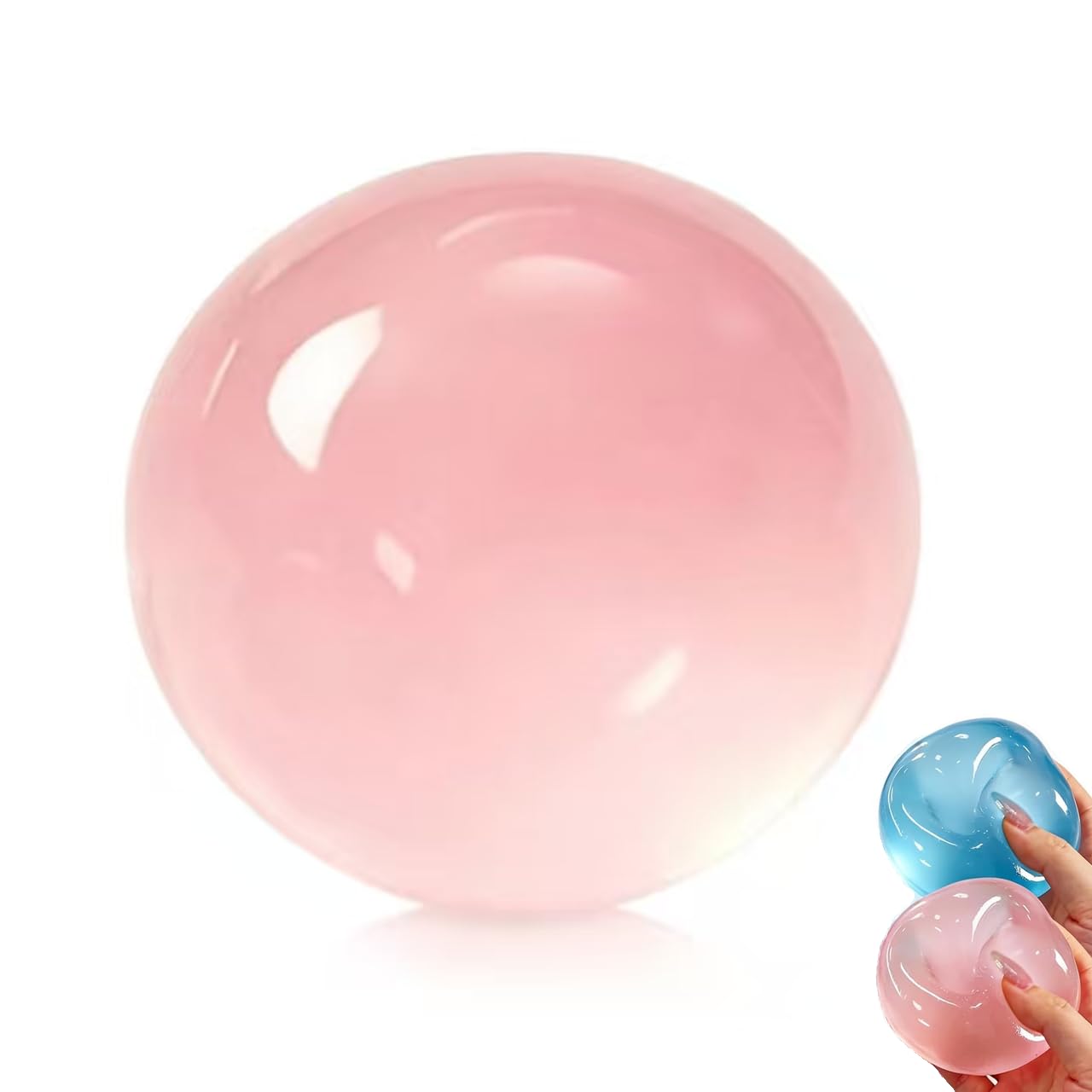 Squishy Fidget Toys, Coconut Oil Squishy Stress Balls, Slow Rising Squishies Ball, Anxiety Relief Squeeze Sensory Toys for Adults Kids, Fidgets Toys for Home Office Funny Gifts(Pink)