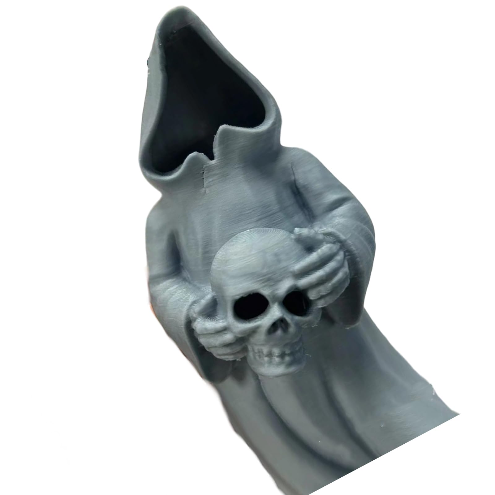 Bottone Halloween Ornament Ghostly Skull Figurine Statue Tabletop for Shelf Display and Classroom Decoration Desk