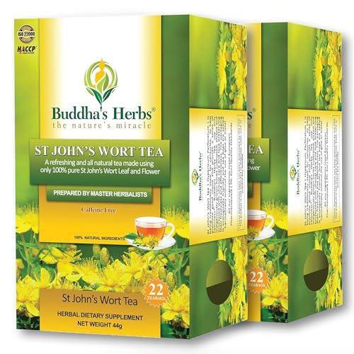 6 Natural Remedies for Vaccine Side Effects 6 St. John’s Wort Tea (Pack of 2, 44 Tea Bags) - No Caffeine Flavored Tea w/Hypericum Perforatum...