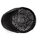 Leather Flat Caps Gatsby Hat Newsboy Cap Fashion Ivy Irish Hats for Men Women Driving Cabbie Hunting Cap,Brown Black,59,60