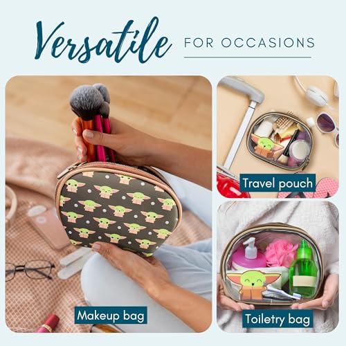 Loungefly Mandalorian Baby Yoda Grogu The Child 2 Piece Cosmetics Bag Set3