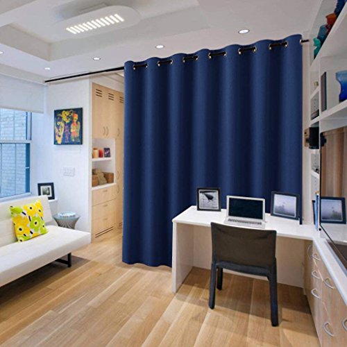 Image of RYB HOME Curtain Rod 1 inch Diameter with Vivid Leaf Finals, Antique Brass Telescoping Single Rod for Kitchen Bathroom Bedroom, Adjustable Length from 48 to 86 inch
