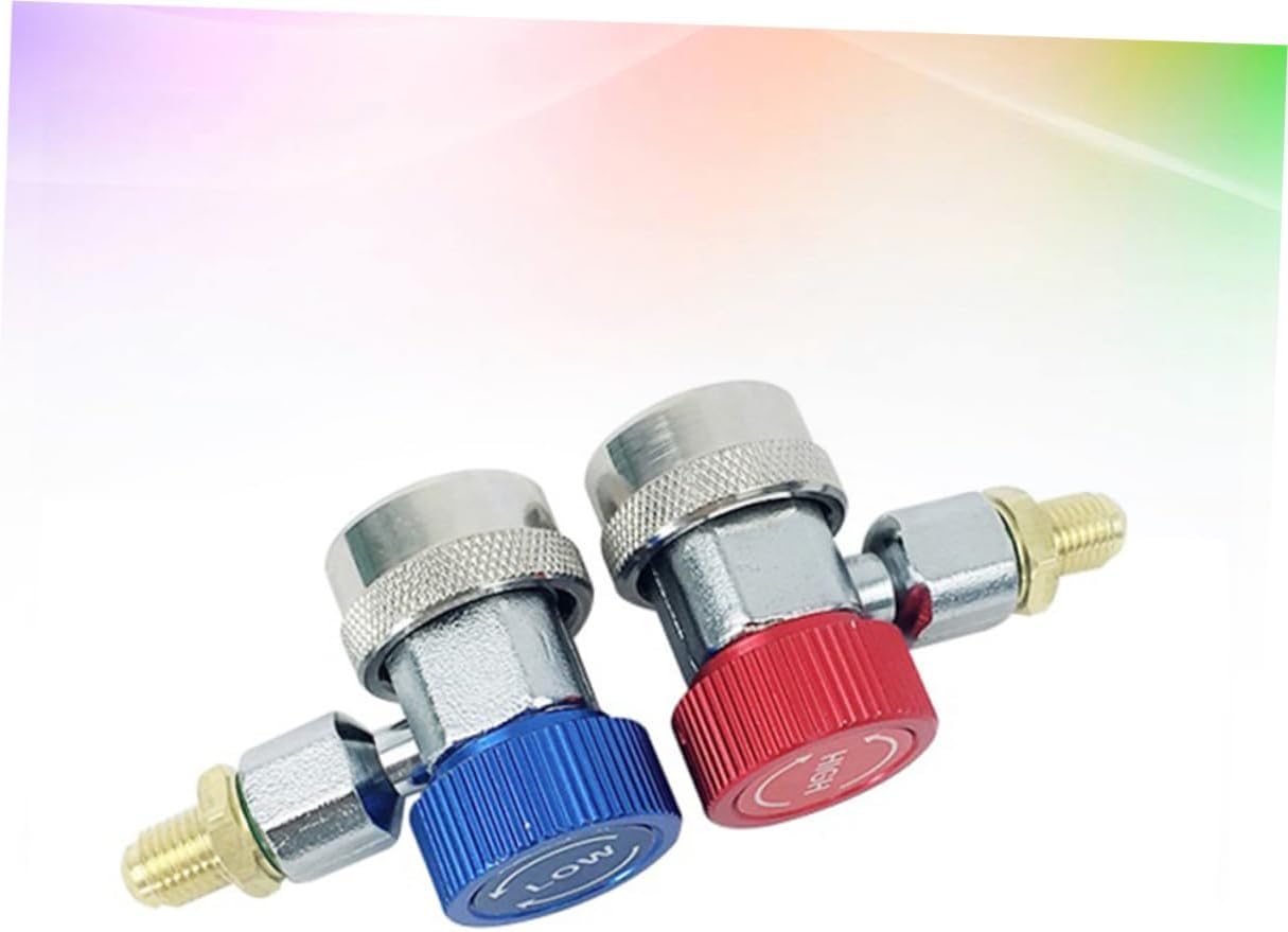 ARTIBETTER Automotive Quick Connect Adapter 1 Pair Full Copper Connector for Air Conditioning Adapter