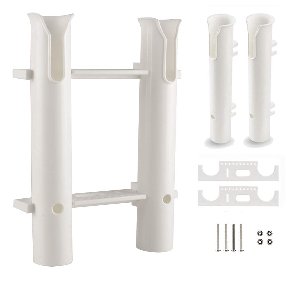 CAIKEIFishing Rod Rack Rod Holders Tube Rod Racks with Reel and Tools Slot for Rod Fishing, Deep Sea Fishing and Trolling