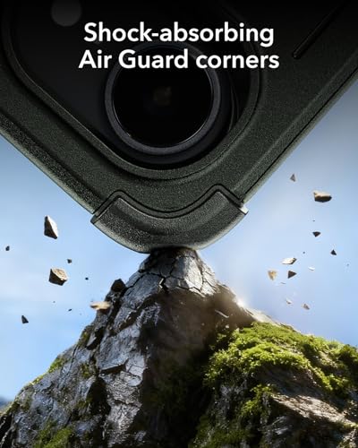 Image of ESR for iPhone 17e Case, iPhone 16e Case, 23ft Military-Grade Drop Protection, MagSafe Accessories Compatible, Shock-Absorbing Rugged Cover, Cyber Series, Army Green