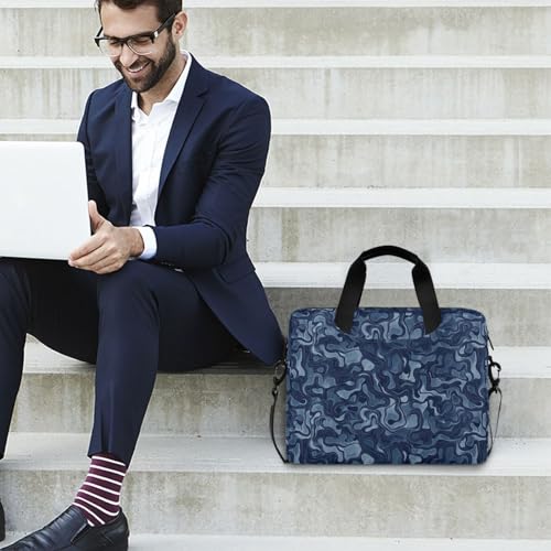 Funda para portátil unisex 15.6 pulg camuflaje azul marino miniatura 3