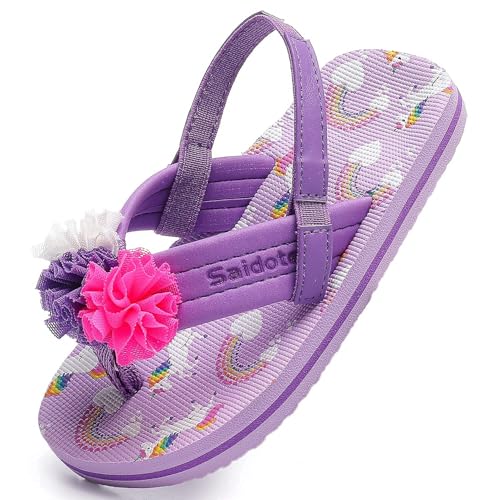 Image of Saidoteto Boys Girls Flip Flops Child Summer Slip-on Thong Sandals Beach Pool Water Shoes(Little /Big Kid)