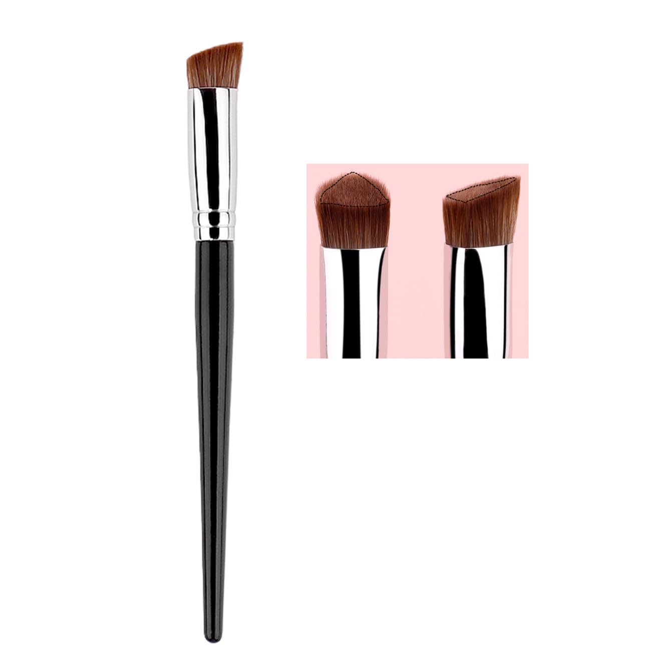 MLJHMRW Concealer Brush,Triangle Under Eye Makeup Small Foundation Brush Precise Coverage Dark Circles Face Contour Blending Brush