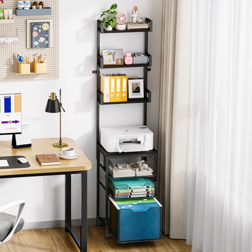 Sbanmao 3-Drawer File Cabinet with 3 Shelves, 61" Tall Vertical