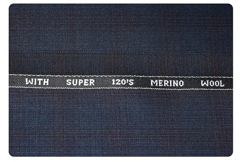 Image of Arvind Men's Super 120's Merino Wool Unstitched Trouser Fabric (PW94V1)