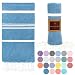 Turkish Peshtemal Pestemal Towel Thin Camping Bath Sauna Beach Gym Pool Fouta Towels 100% Cotton 70x40 inches Royal Blue (6530)
