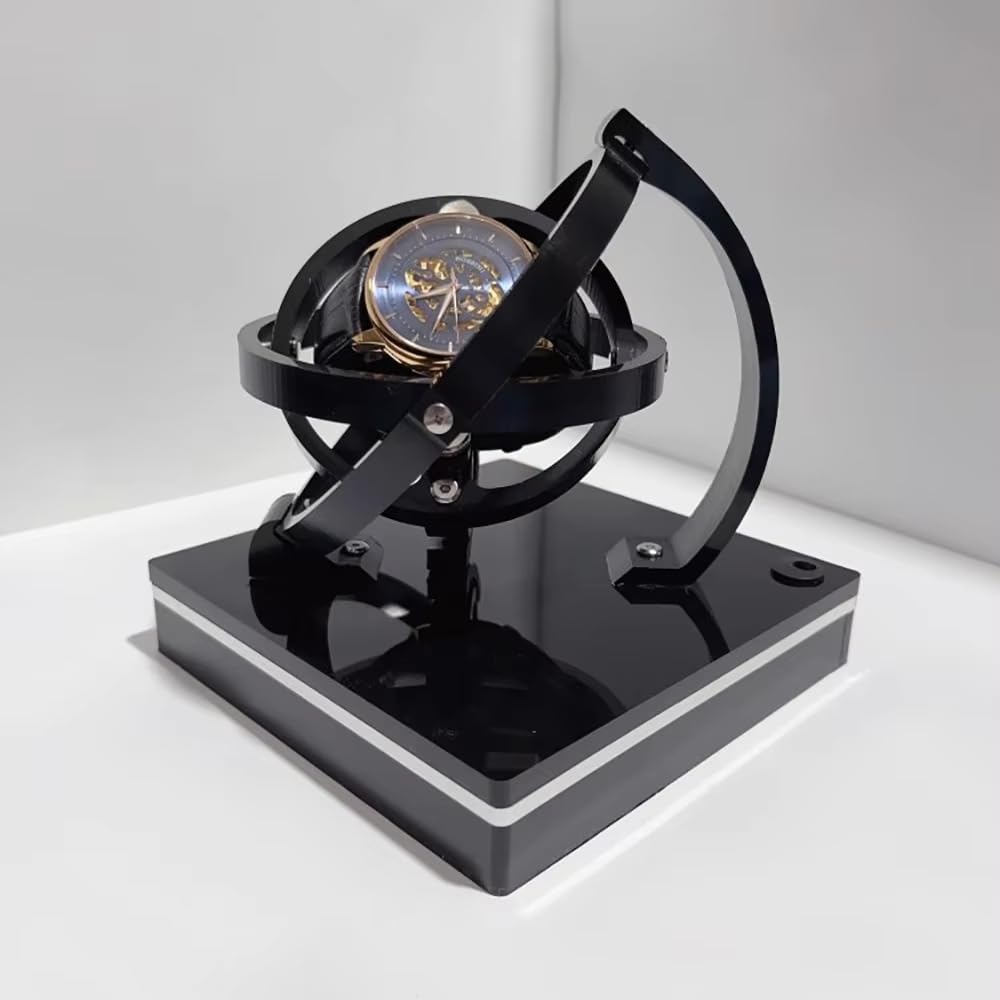Toplionace Automatischer Uhrenbeweger für Mechanische Uhren | Drehbox mit Leisem Betrieb und Geringer Magnetischer Störung (M)