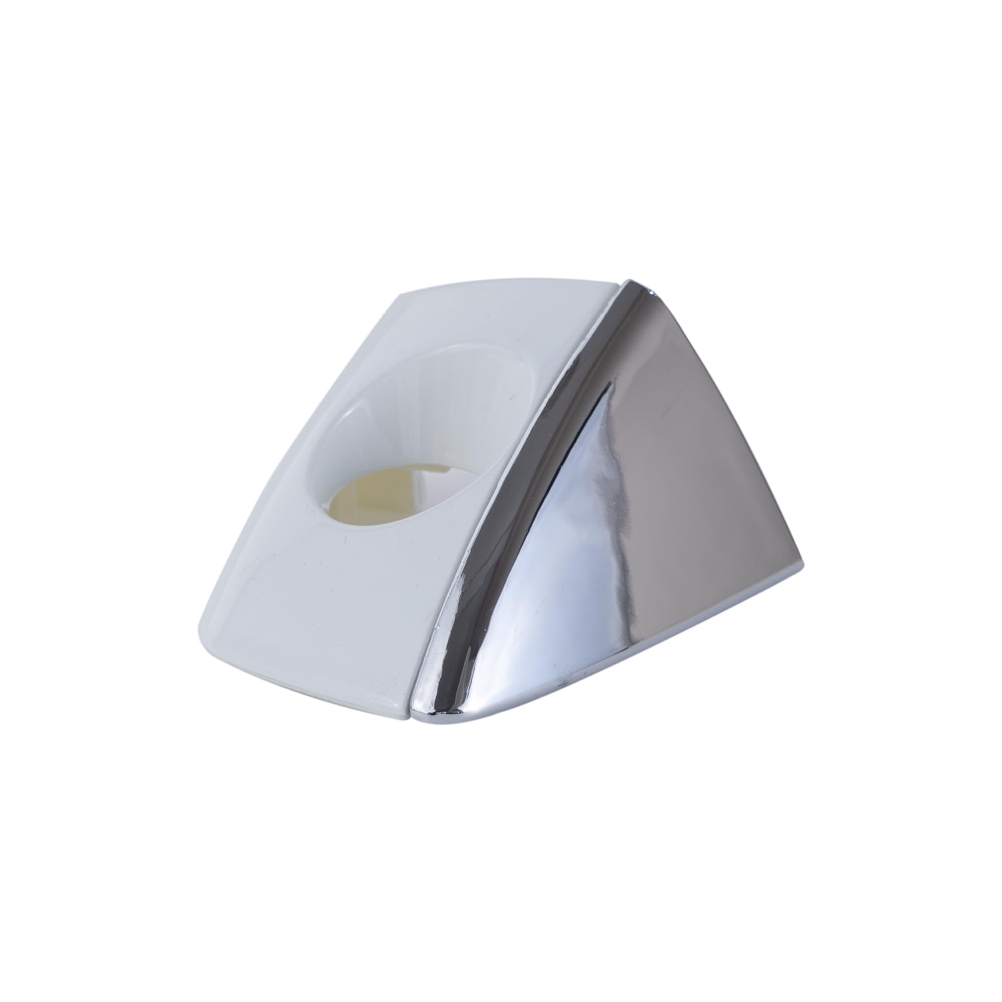 Rldym Exterior Door Handle Cover End Cap Front Left 4H1837879B for Audi A6 Quattro A8 Quattro RS7 (White Silver)