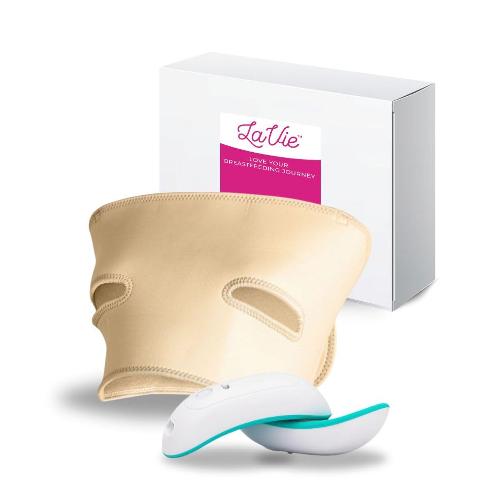 LaVie Lactation Warming Massager and Pump Strap 2-Pack, Tan Plus