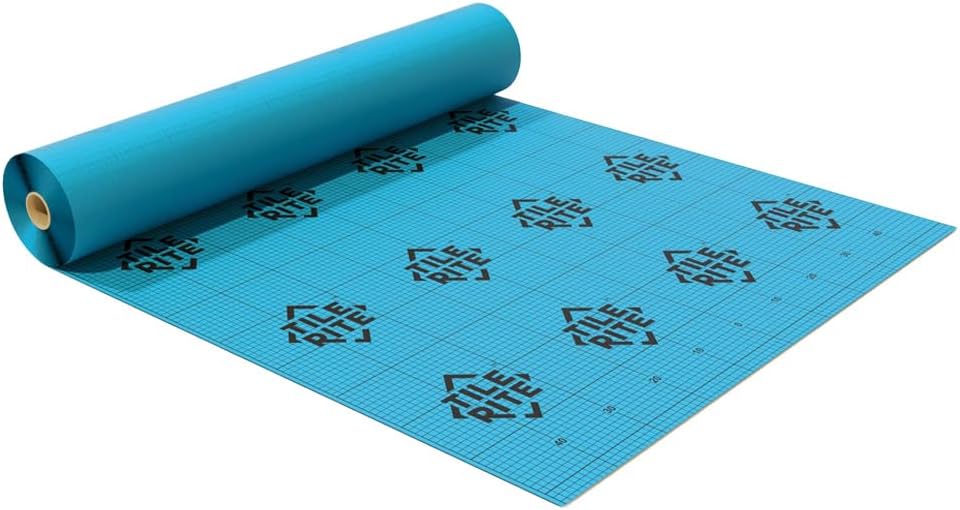 IMPERIAL STUDIOS Fabriteq Stress Relief Waterproof Mat Uncoupling Membrane Mat for Tiling Crack Prevention Subfloor Stress Absorption Underfloor Heating Compatible (15m2)