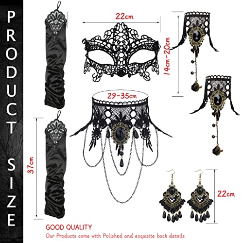 ADRAMATA 8Pcs Costumi in Maschera di Halloween per...