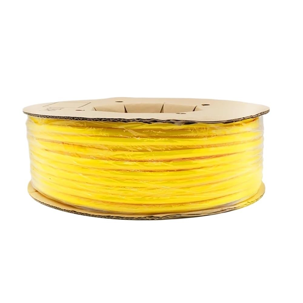 Manguitos de Manguera de Cable Trenzado, Manguito Trenzado de Alambre de 5, 8, 10, 13, 16, 19, 25, 30, 38 y 50 mm, autocierre, Flexible, de Pet, Longitud de 5 m(Yellow,30mm)