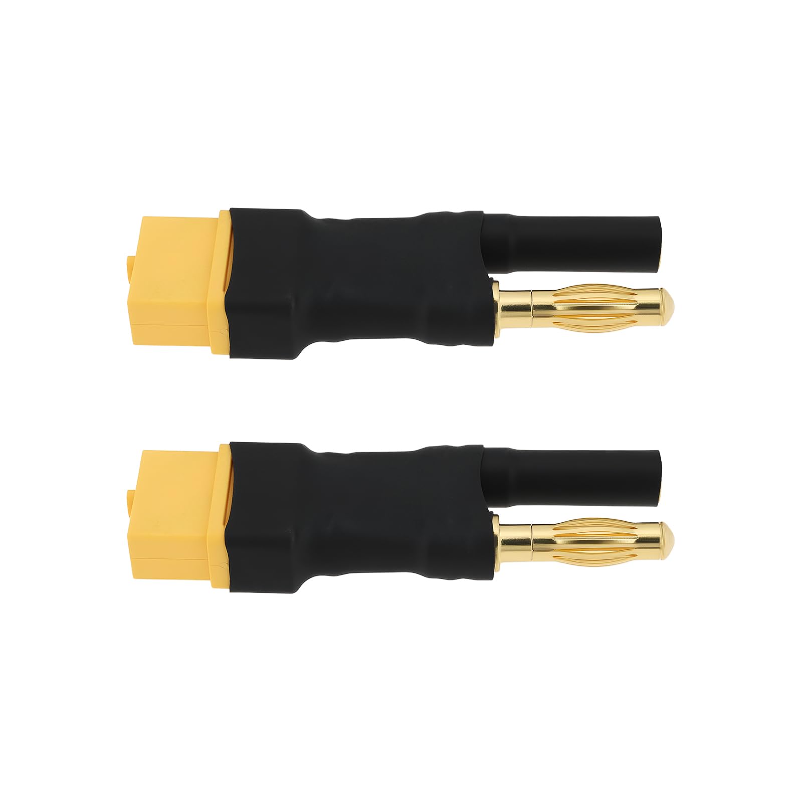 EMSea 2 PCs XT60 Female to 4.mm Male HXT Bullet Connector Compatible with LiPo for RC Projects, 4mm