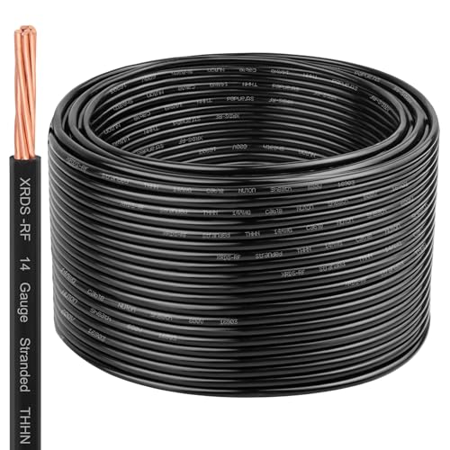 Image of XRDS -RF THHN Wire 250FT 14AWG Stranded Copper THHN Wire Black