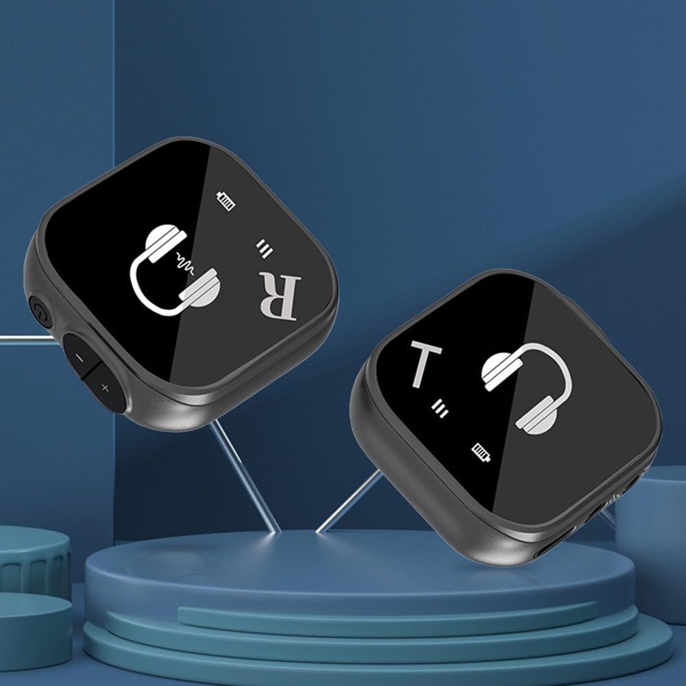 Auricolari senza fili 5.8G In Ear Monitor, Trasmettitore Professionale Ricevitore Wireless Cuffie, Fase
