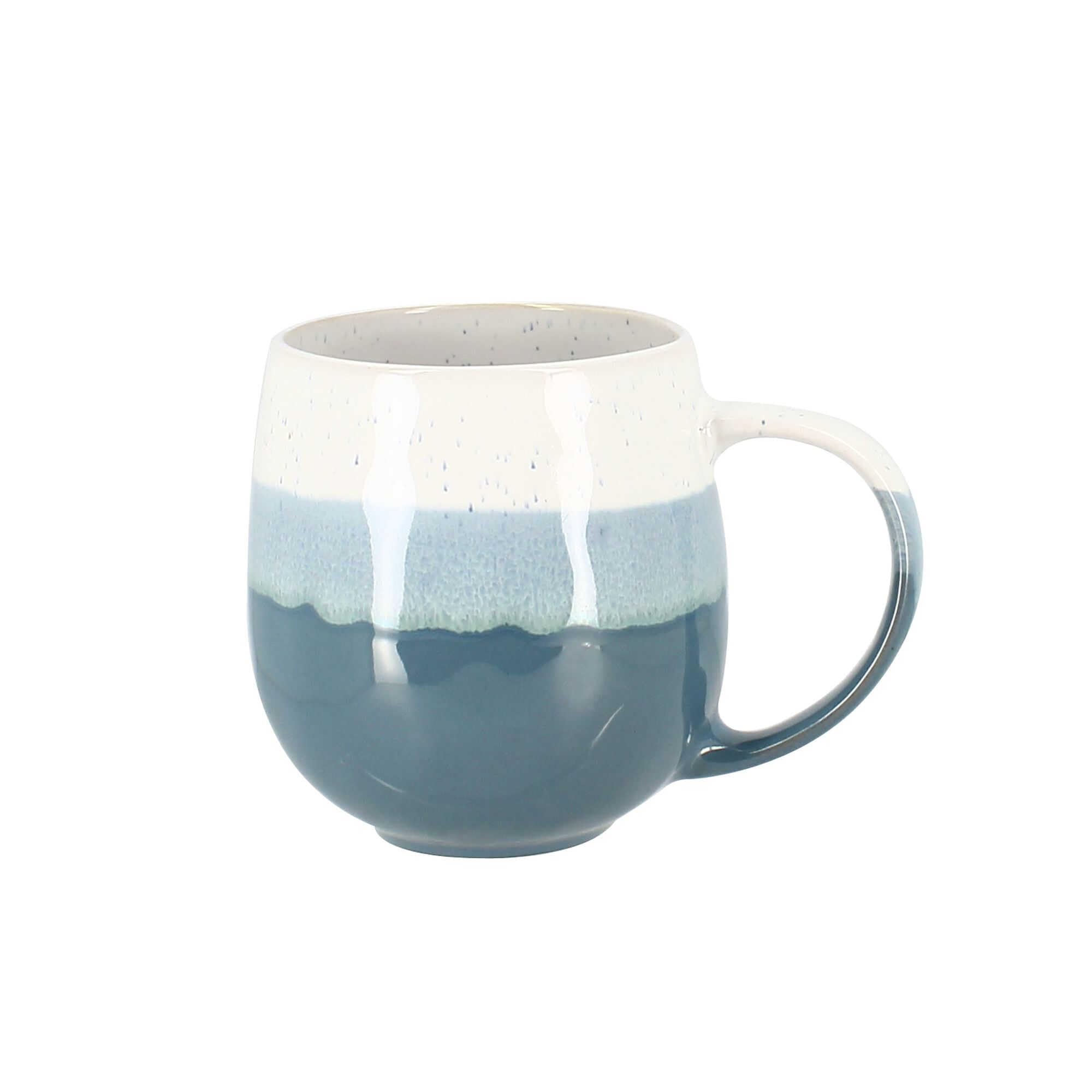 NOVASTYL - Lot de 6 mugs rita bleu 44cl en grès - 2414138