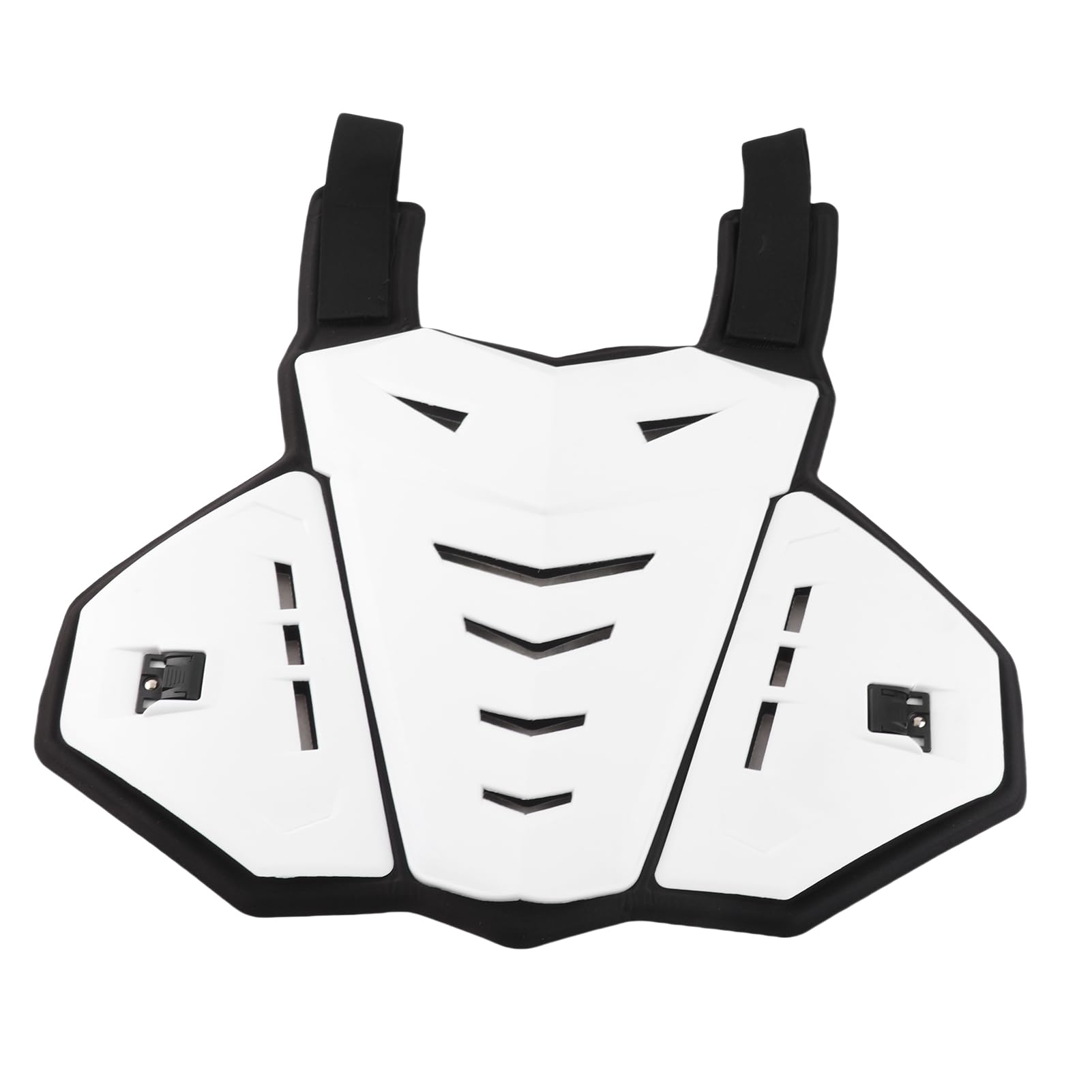 Generic Biker Stunt Racing Armor Vest Guard Chest, Motocyklowa Kurtka Ochronna Trwała do Uprawiania Sportów na świeżym Powietrzu, Jazdy na Rolkach Przełajowych (WHITE)