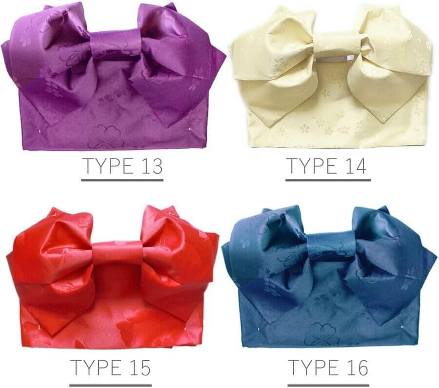 アンココン 作り帯 つけ帯 つくり帯 浴衣帯 レディース 女性 大人 浴衣 ゆかた 帯 結び帯 飾り帯 付け帯 簡単帯 つくり帯 赤