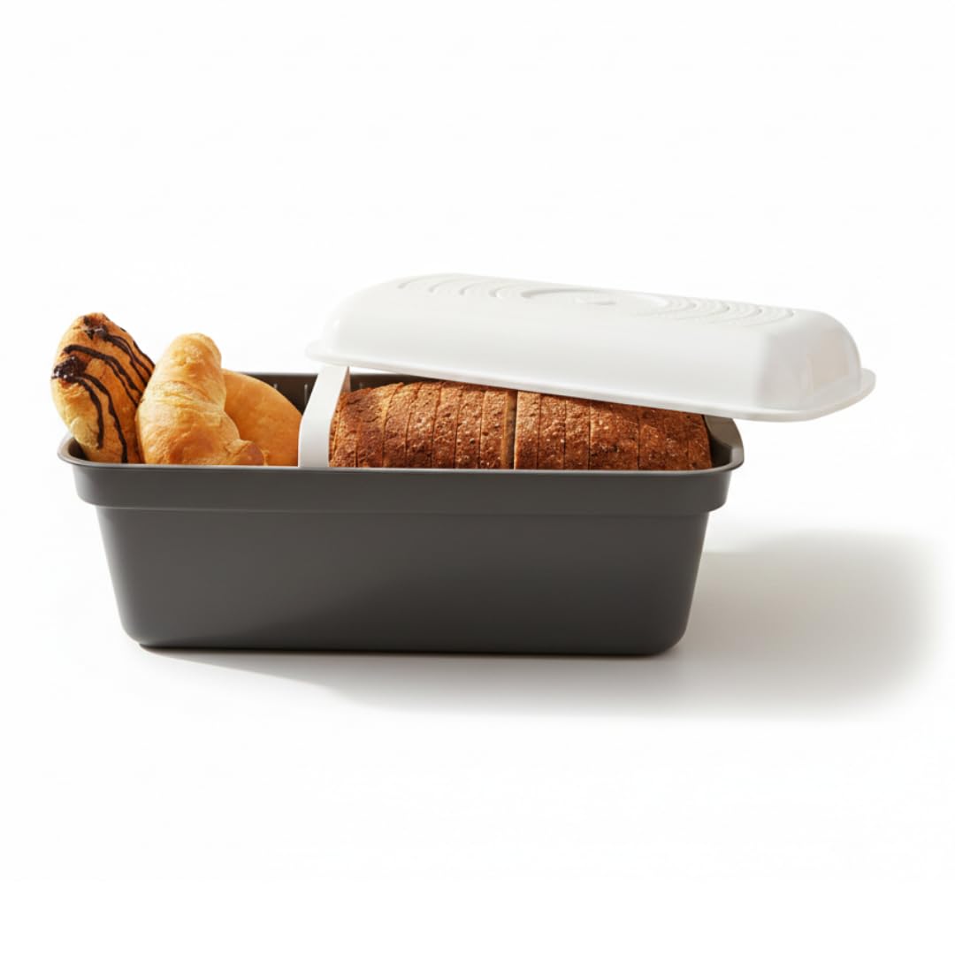 STARLYF Bread Magic Bane conserva pane e dolci, traspirante, croissant, panini, fette, baguette, sempre fresco. Grande capacità per tutta la famiglia (32 x 17,5 x 15 cm)
