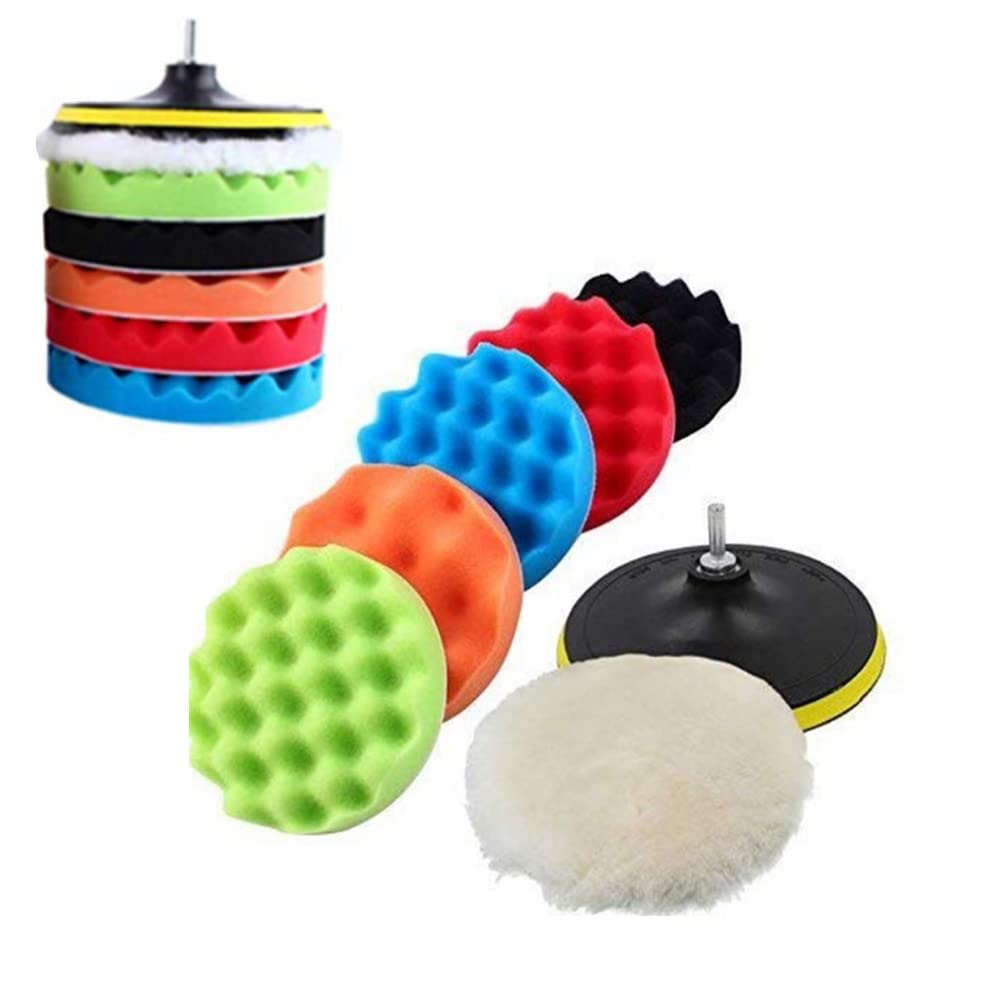 Lot De 5 Tampons Polissage Voiture Hacbop | 25.4 Cm | Fibre Douce Pour Capot Et Carrosserie