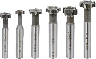 JAINGU T Slot Milling Cutter 10 12 14 16 20 25 30 32mm High Speed Steel Router Bit for Hardness Metal Endmills Tool-12x4x8x65