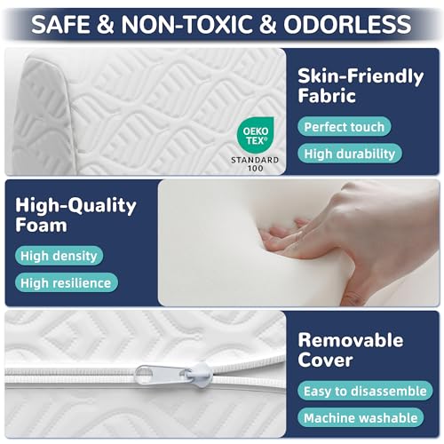 image for FigTime Bed Bumper for Toddlers, Foam Bed Rail for Toddlers, Toddler B