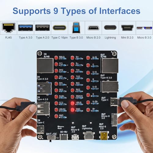 DIY USB Cable Tester Soldering Kit, PEMENOL 9-in-1 USB Cable Checker - Image 3