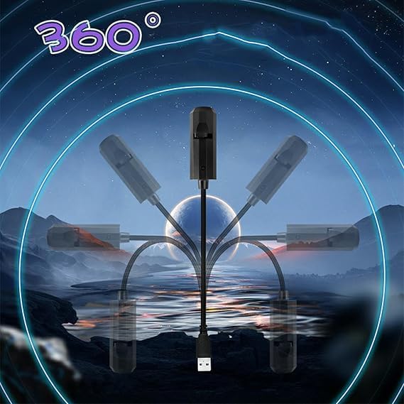 360-Degree Earth Projection Night Light, USB Star Lamp with Galaxy Display, Romantic Room Decor (2_Slide Moon) - Image 6