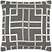 Surya Tate Down Fill 20" Square Pillow in Charcoal