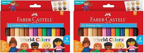 Miniatura 7 de Faber-Castell Do Art Create with Clay - Juego de arcilla para modelar para niños, arcilla suave, nunca se seca