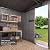 Gotland 8FT x 6FT Sheds & Outdoor Storage, Metal Shed with Sloped Steps Waterproof Sloped Roof, Storage Shed with 2 Lockable Slide Doors, Outdoor Shed for Backyard Patio Lawn Brown