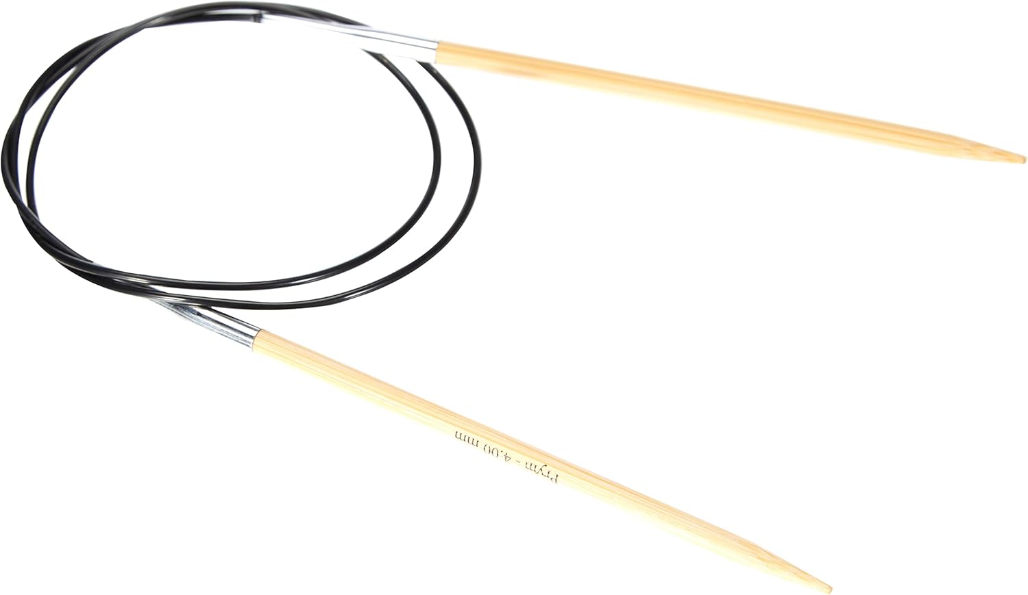 Prym 80 cm x 4 mm Circular Knitting Pins, Bamboo