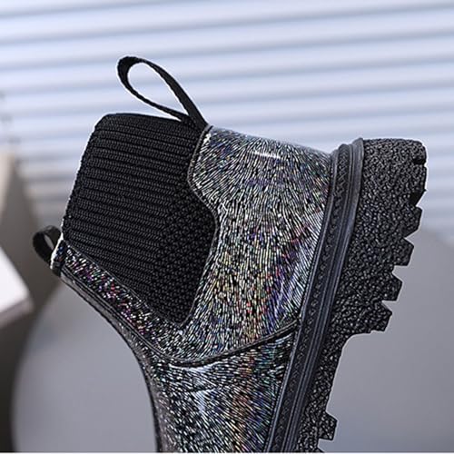 IWIHMIV Ankle Boots for Walking Toddler Girls Short Boots Outdoor Fall Booties Fashion Leather Non Slip Shoes4