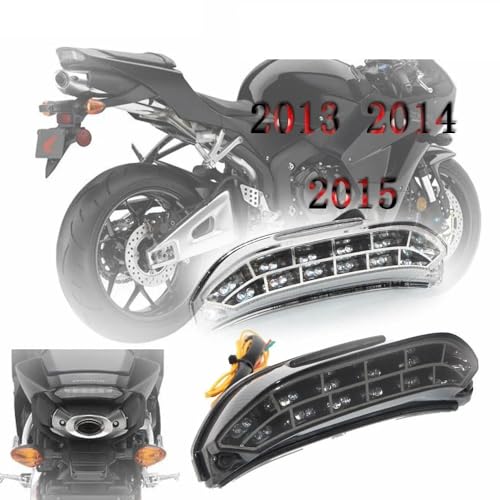 Luz trasera integrada para CBR 600RR con óptica ahumada y señales LED intensas 5