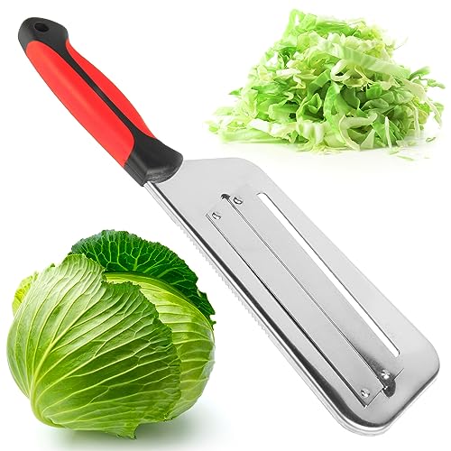 Comparison: Best Knife For Cutting Cabbage 3 Cabbage Shredder Lettuce Chopper Lettuce Shredder - Cabbage Slicer Shredder for Sauerkraut Cabbage Cutter Lettuce Cutter - Shraded Knife Sauerkraut Cutter Cabbage Cutting rallador de repollo