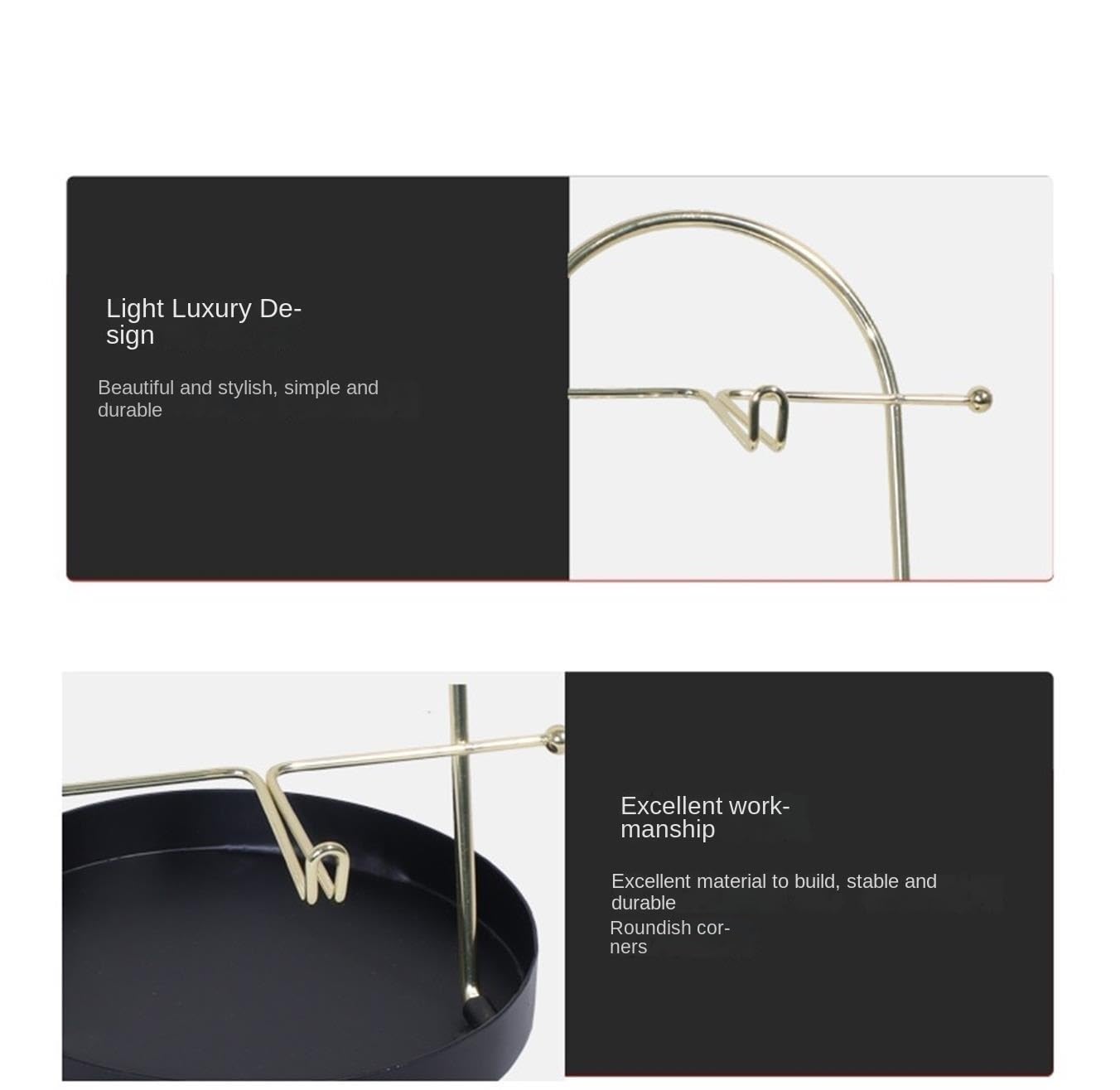 Organizador De Gafas Expositor De Gafas De Sol De Metal Moderno De 5 Niveles, Soporte For Anillos Y Joyas Expositor Gafas De Sol(Gold)