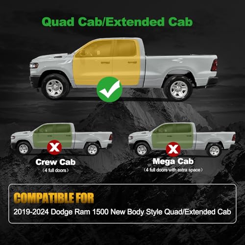 Estribos laterales compatibles Dodge Ram 1500 2019-2026 miniatura 2