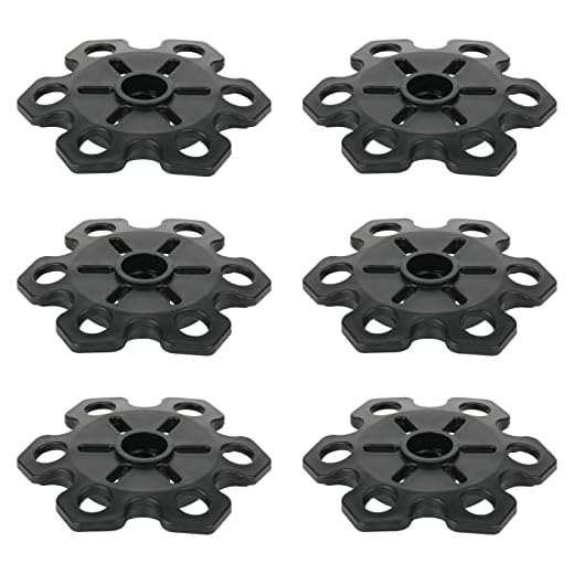 Cosmos Pack of 6 Trekking Pole Snowflake Basket Removable Mud Ski Basket Replacement Accessory for Hiking Poles