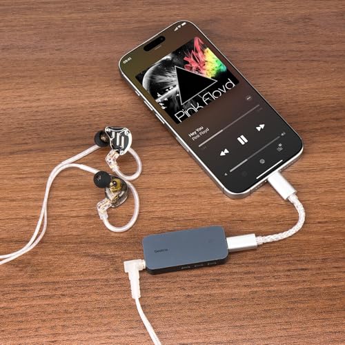 Image of Geekria Pocket Box 3 USB-C Portable Headphone AMP, 4.4mm Balanced Output and 3.5mm Stereo Output, Mini Hi-Fi DAC Dual Chip CS43131, Support up to 384KHz /32bit