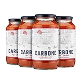 Carbone Arrabbiata Pasta Sauce | Tomato Sauce Made with Fresh & All-Natural Ingredients | Non GMO, Vegan, Gluten Free, Low Carb Pasta Sauce, 24 Fl Oz (Pack of 4)