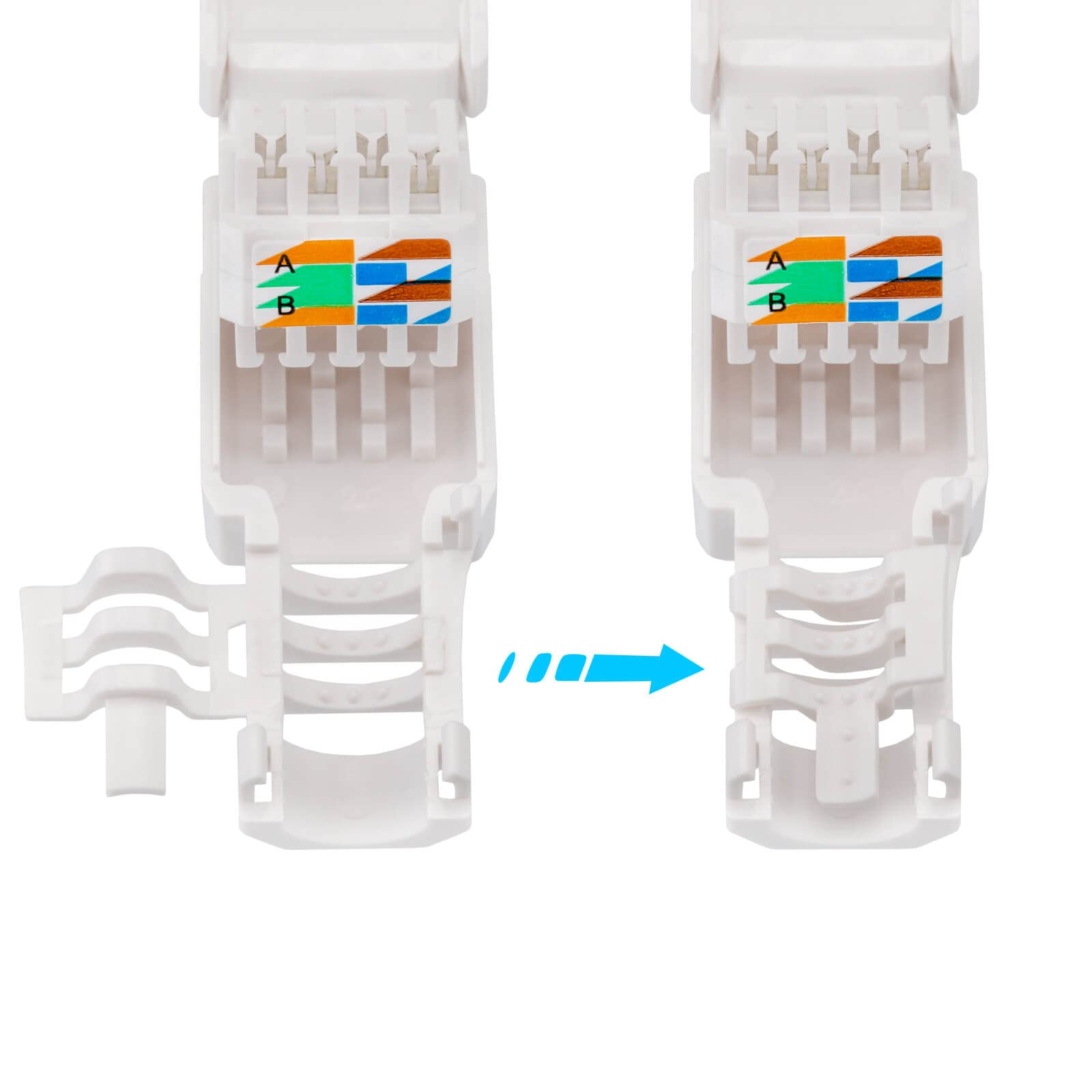 Spine Modulari Senza Attrezzi RJ45 Cat5e/Cat6/Cat6a Con - Foto 3