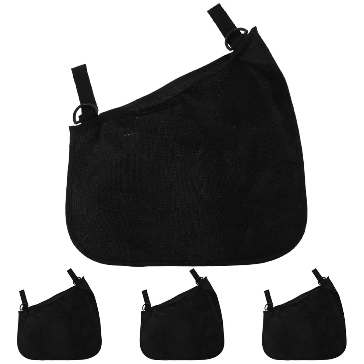 Bolsa Colgante para Cochecito de Niño Niña, 4 Piezas, Poliéster Negro